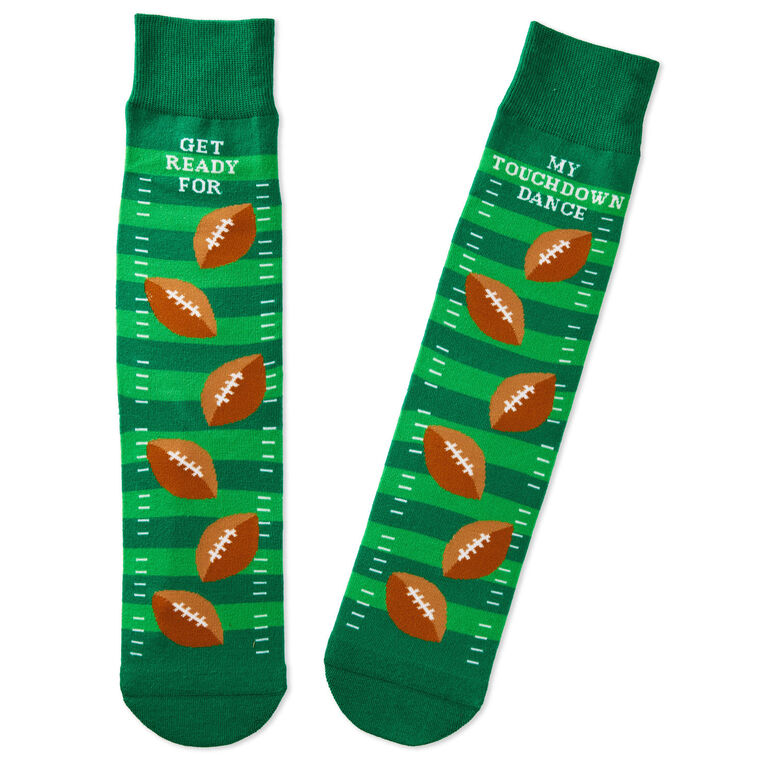 Touchdown Dance Football Novelty Crew Socks