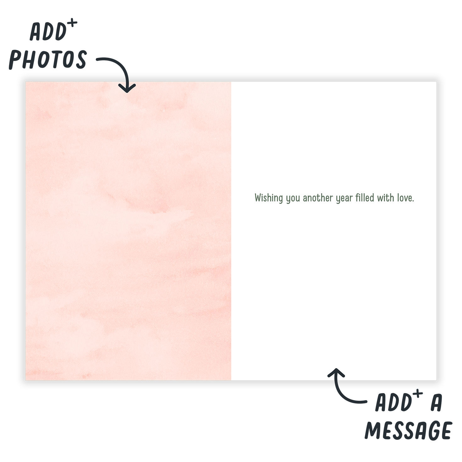 Pretty Pink Cake Folded Birthday Photo Card  image number 3