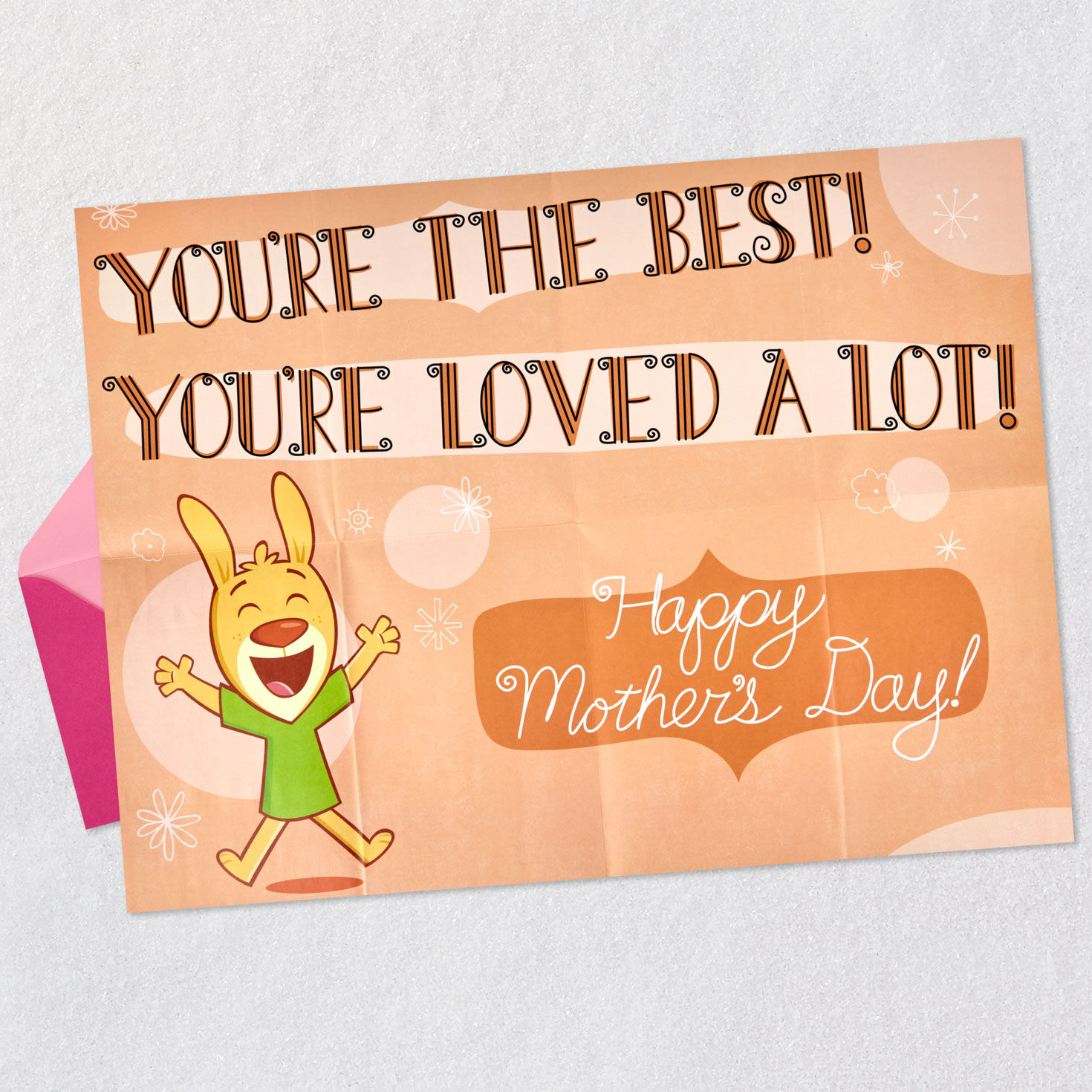 Bunny Cartoon Funny Mother's Day Card for Grandma Signing card image number 5