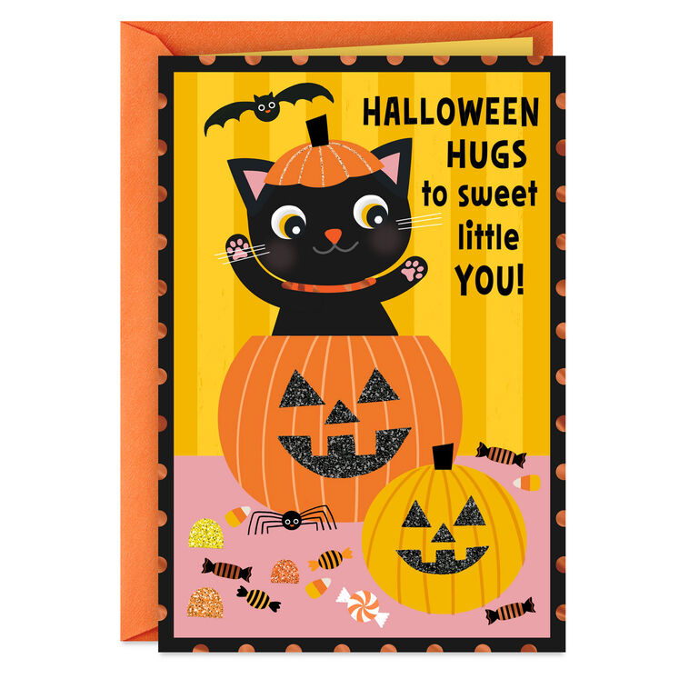 Hugs to Sweet Little You Halloween Card for Kids