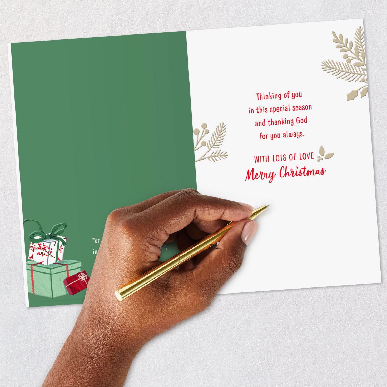 Gifts Cardinal Grandpa Religious Christmas Card Signing Card image number 7