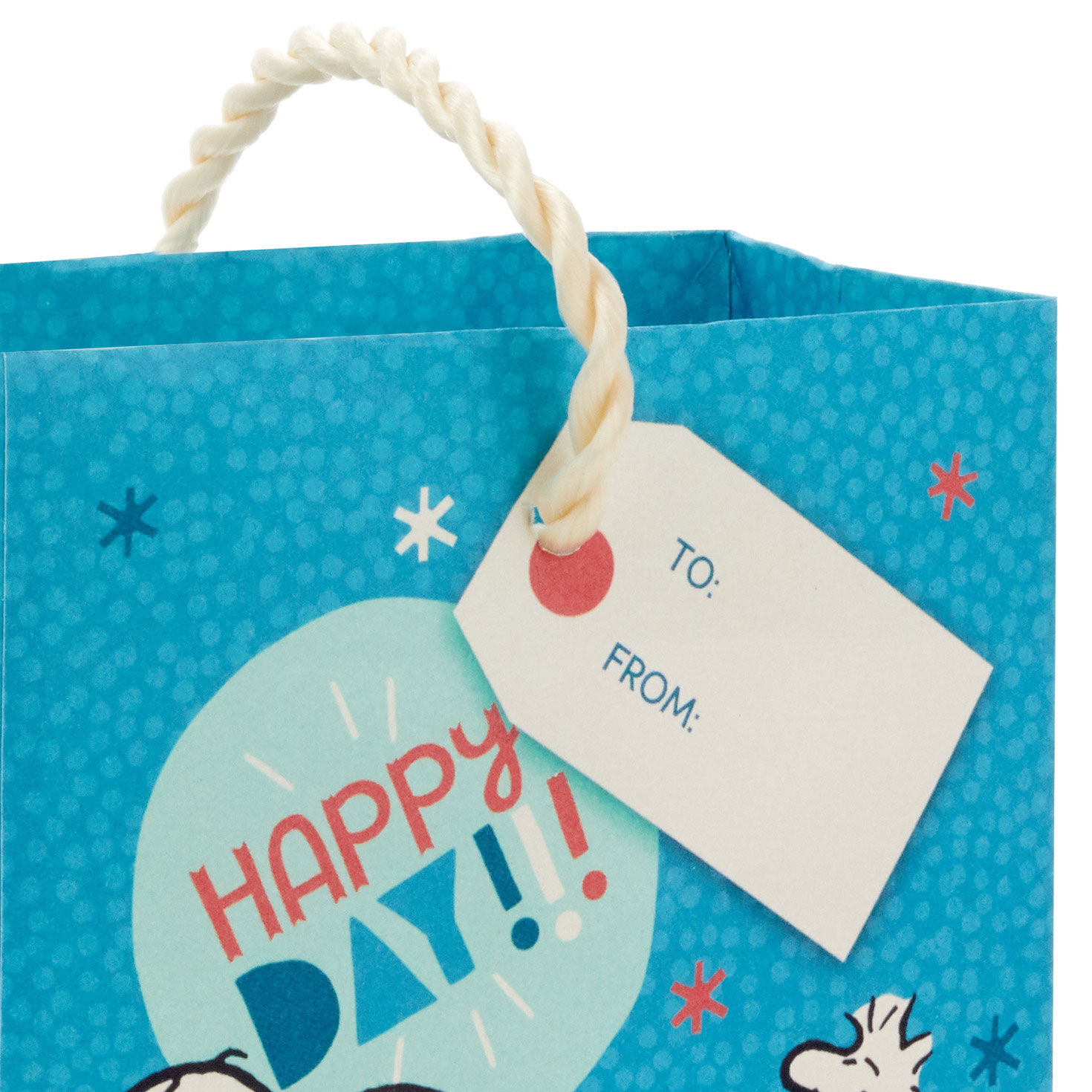 4.6" Peanuts® Snoopy With Balloon Gift Card Holder Mini Bag for only USD 2.49 | Hallmark