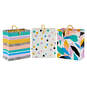 4.6" Whimsical Patterns 3-Pack Gift Card Holder Mini Bags, , large image number 1