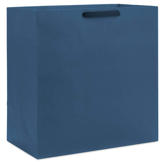 15" Navy Blue Extra-Deep Gift Bag, Navy, large image number 1