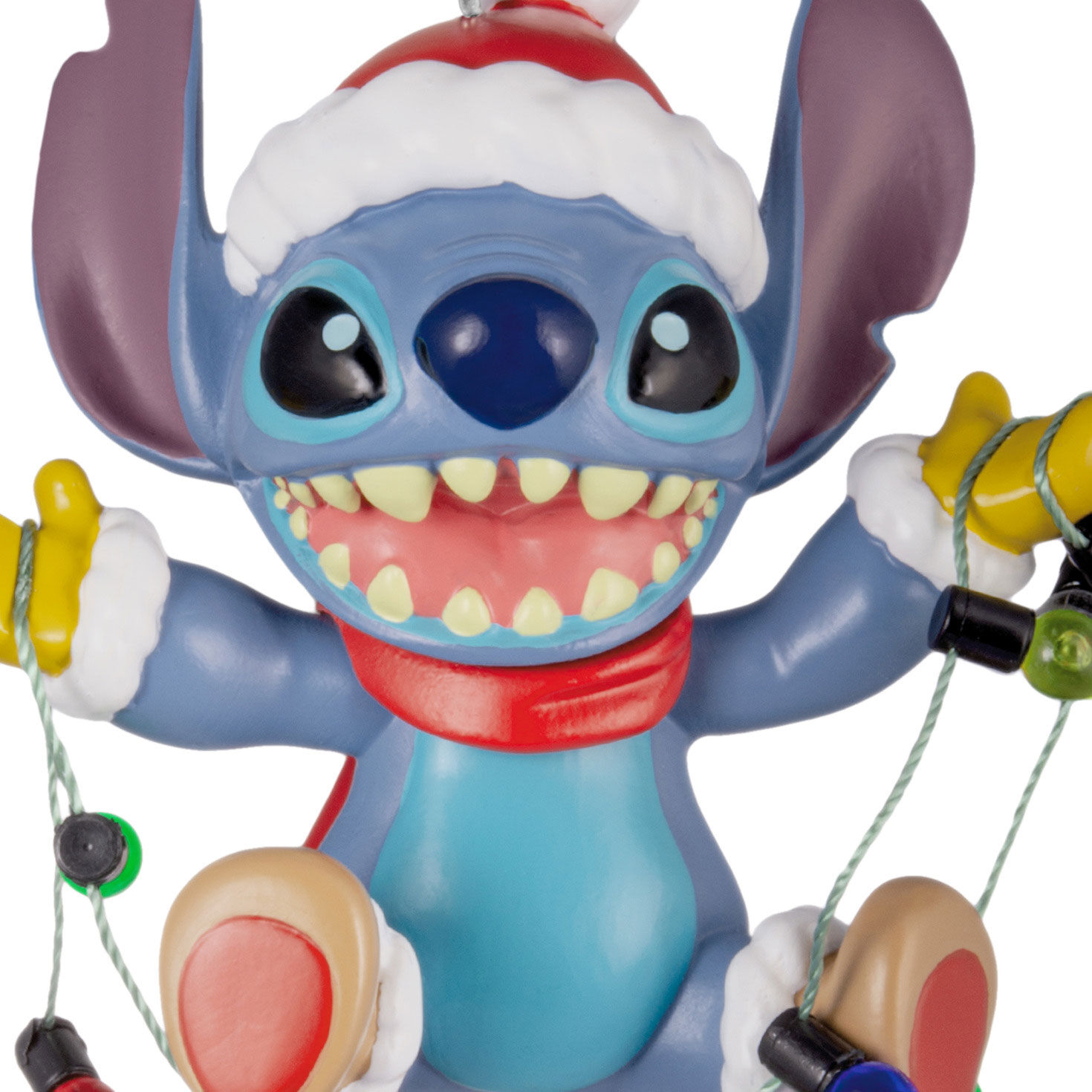 Stitch With String Light Christmas Ornament closeup detail image number 5