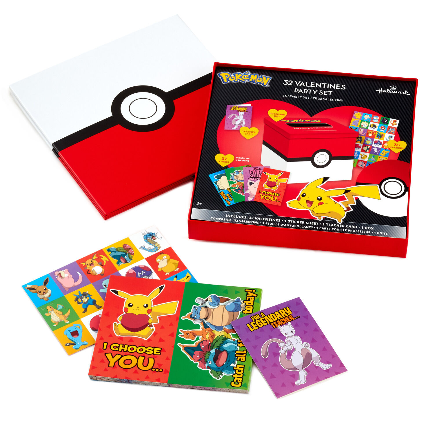 Pok&eacute;mon Kids Classroom Valentines Set With Cards, Stickers and Mailbox, , large image number 6