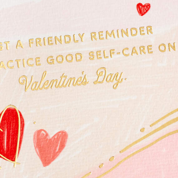 Practice Good Self-Care Today Valentine's Day Card, , large image number 4
