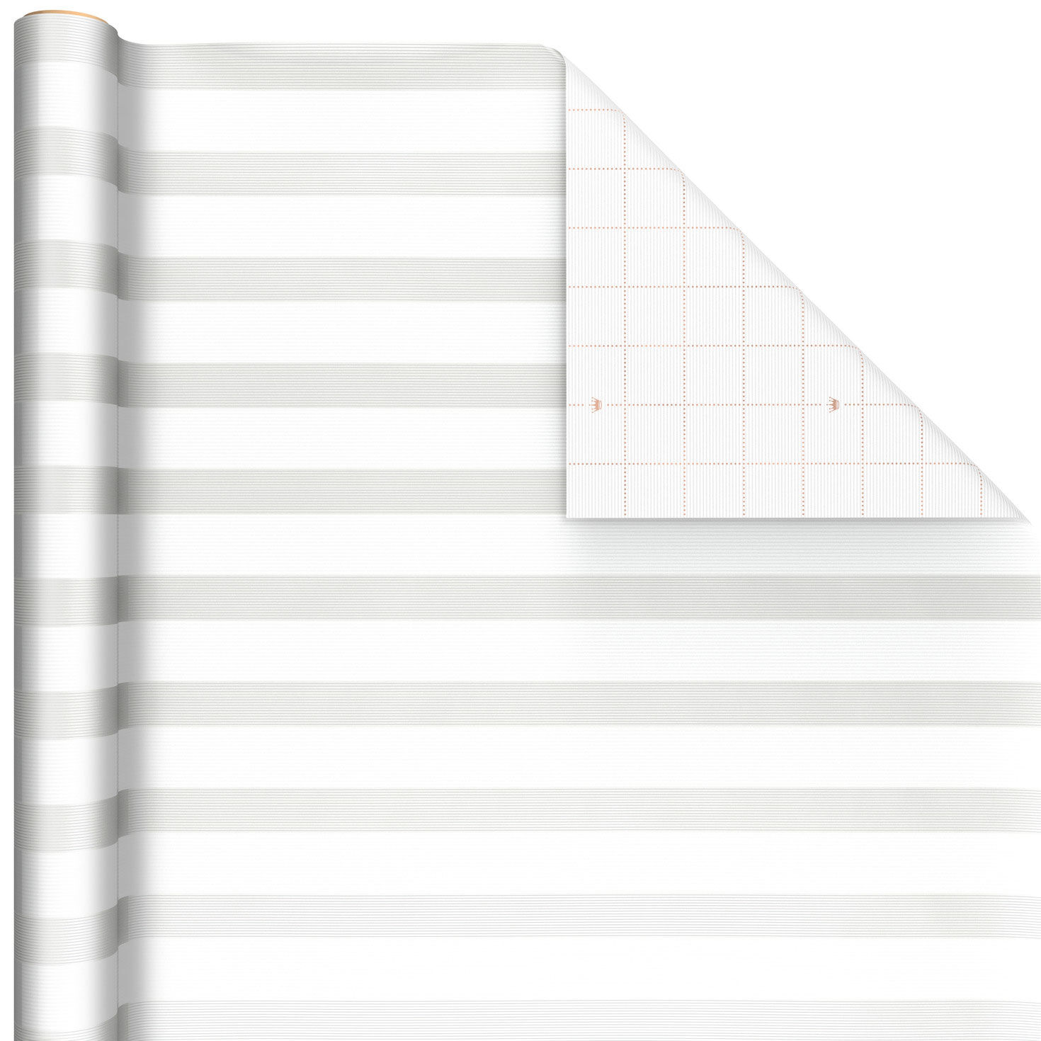 White on White Stripe Wrapping Paper (36 sq. ft.)