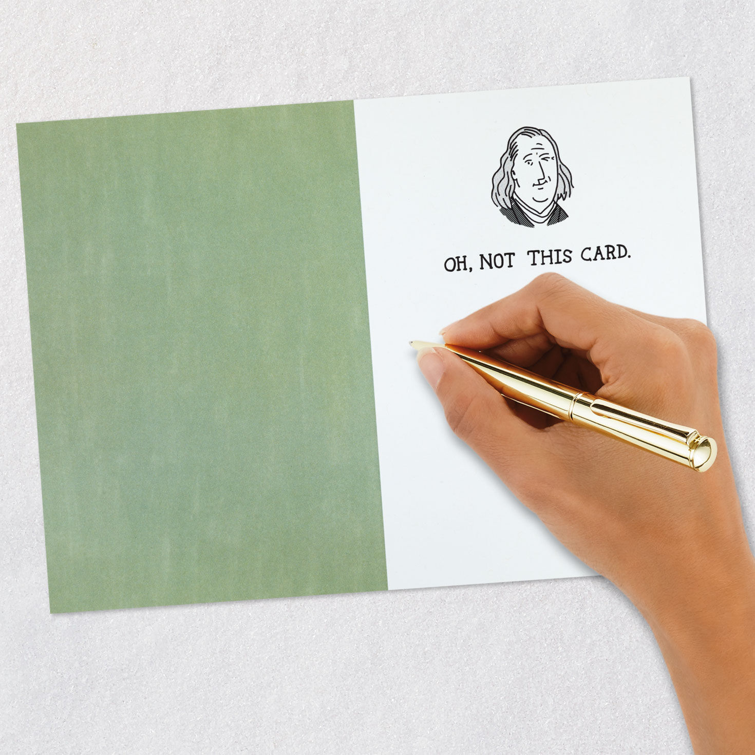 Illustration of a $100 Bill Funny Birthday Card  image number 6