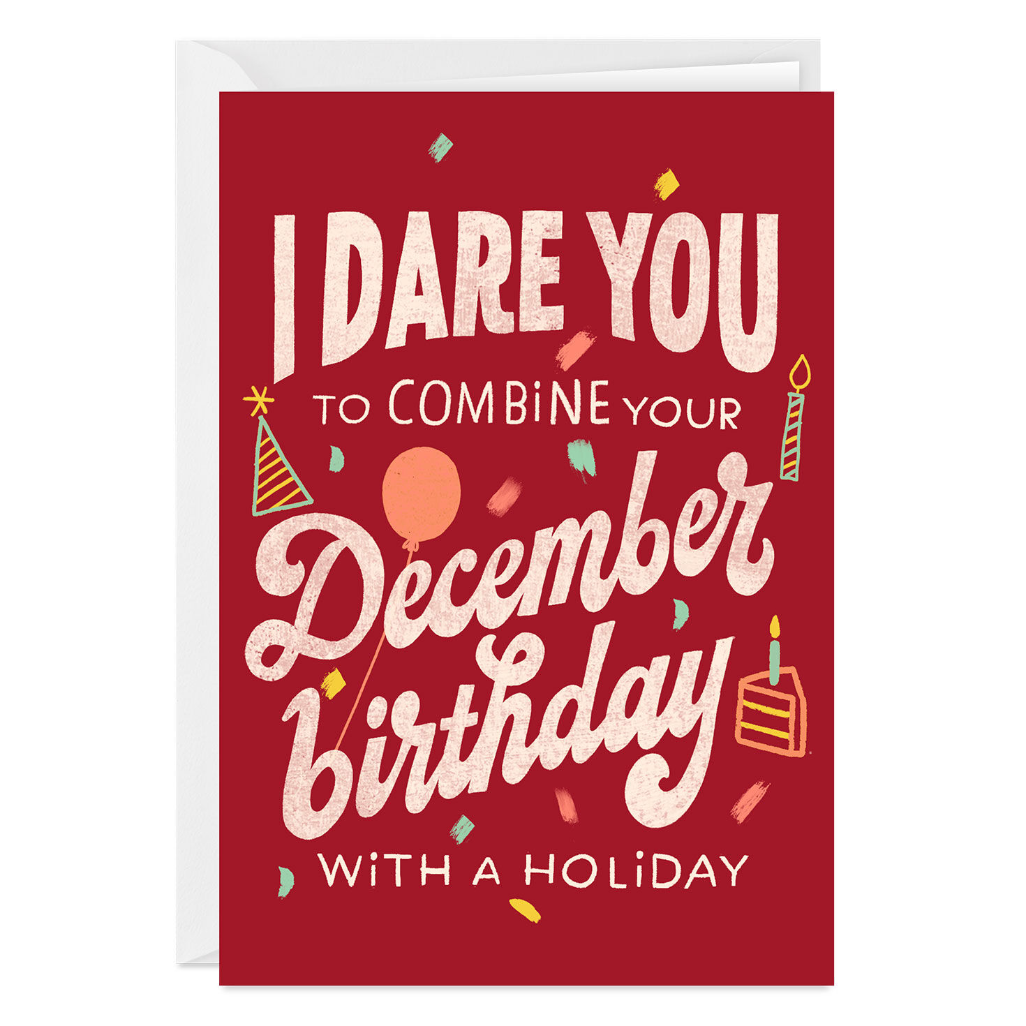 Make December About You Custom Birthday Card