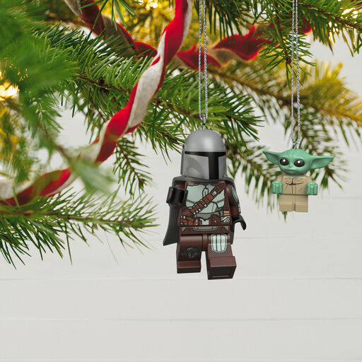 The Mandalorian™ and Grogu™ LEGO® Star Wars™ Minifigure Ornaments, Set of 2, 