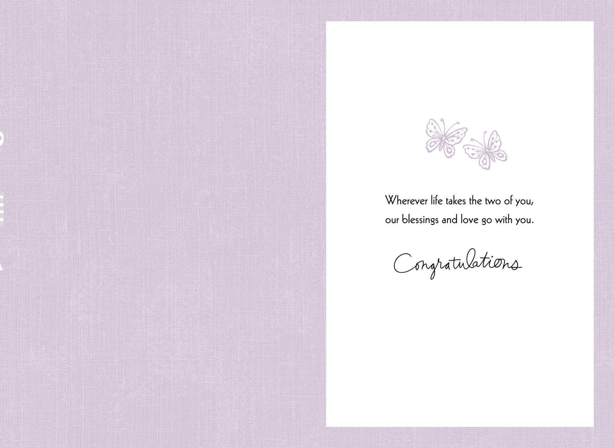 Blessings and Love Wedding Card for Daughter