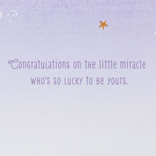 So Lucky to Be Yours New Baby Boy Card, 