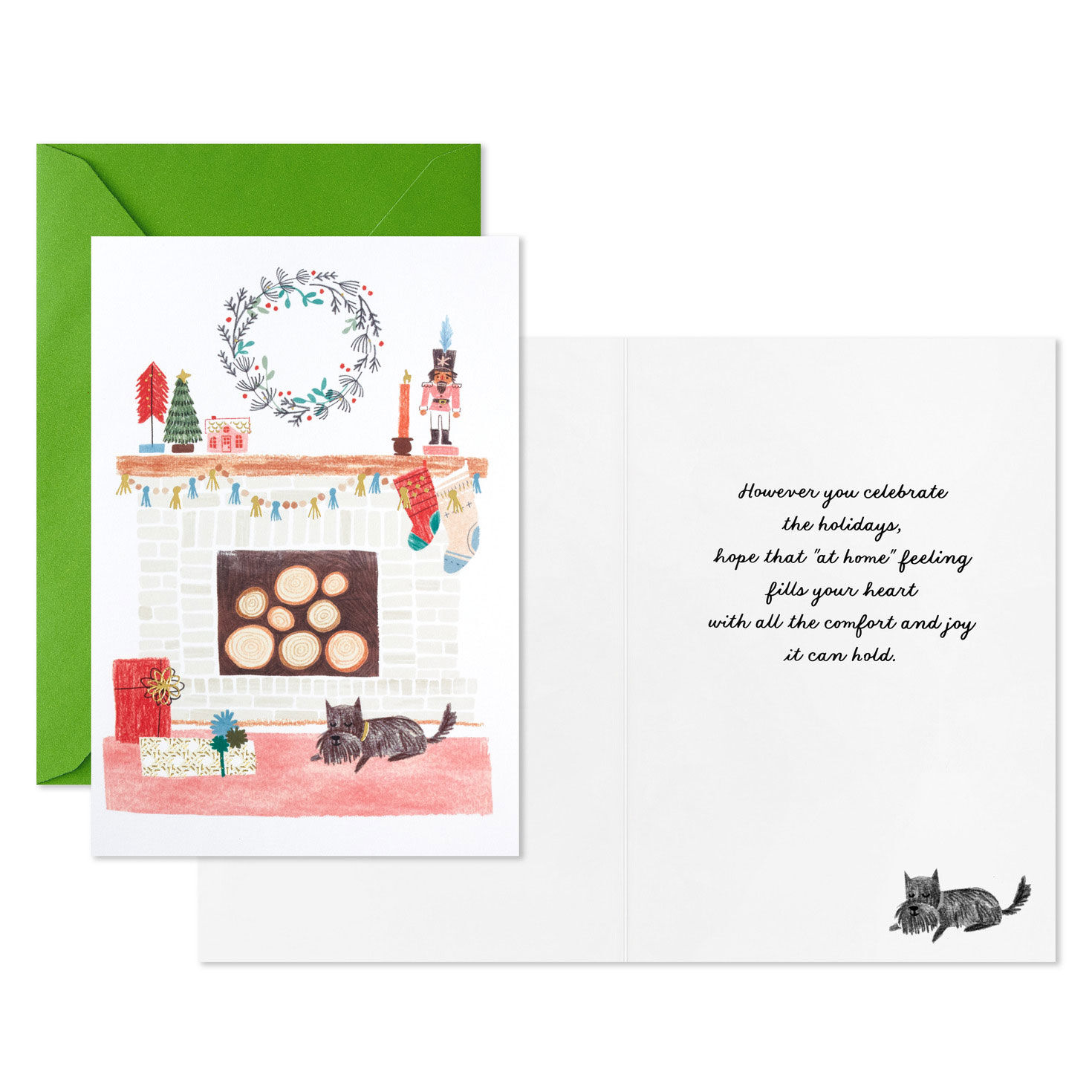 Warm and Cozy Fireplace Packaged Christmas Cards, Set of 5, , large image number 3