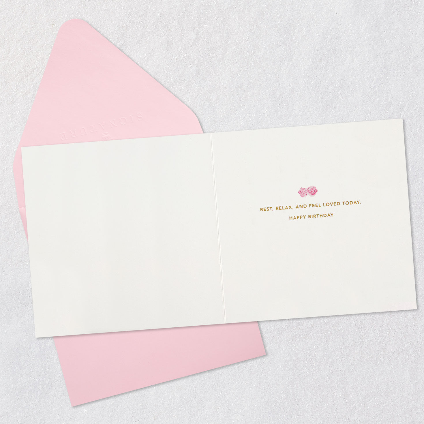 Bubble Bath Signature Birthday Card for Her Open card with envelope image number 3