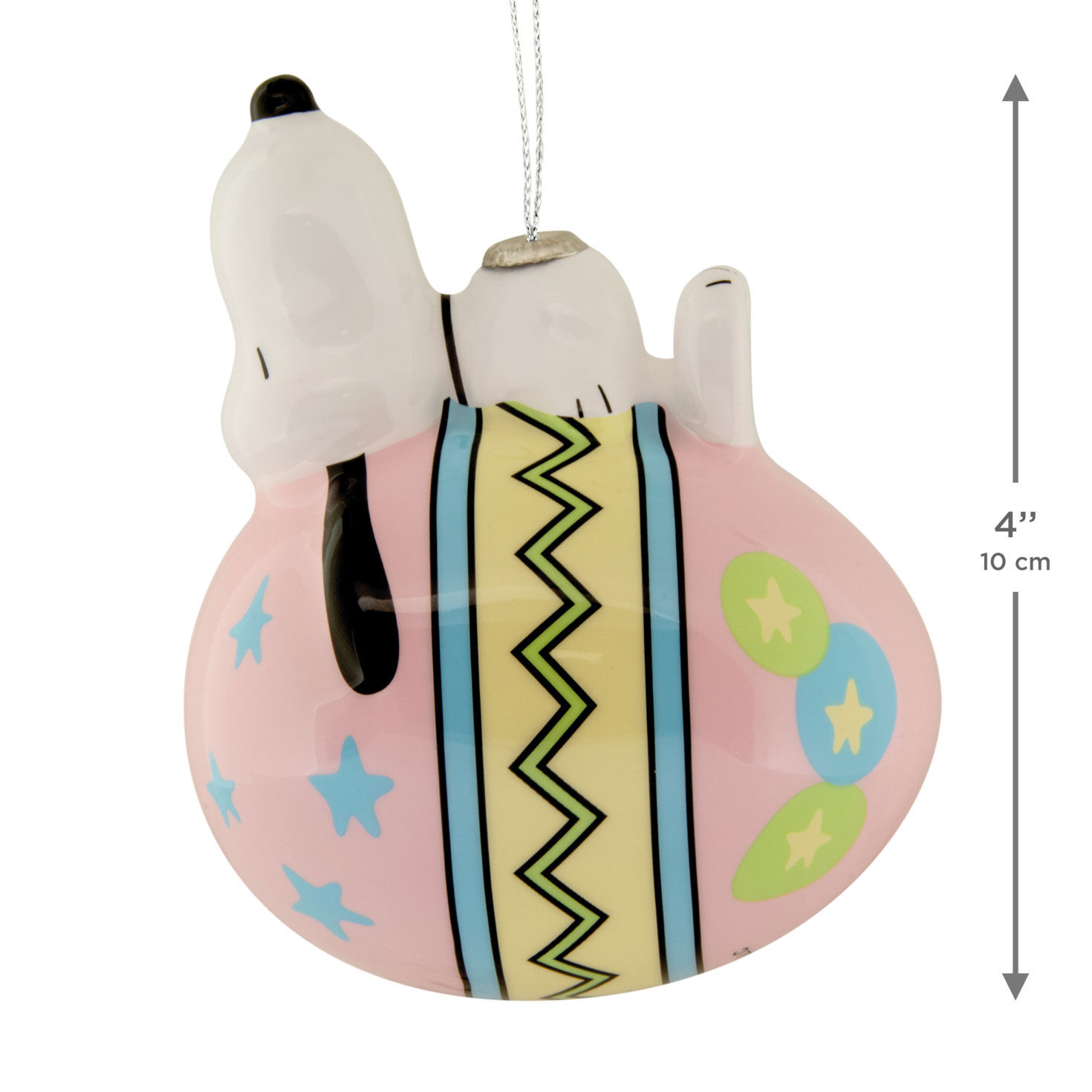 Snoopy on Easter Egg Ornament measurement image number 2