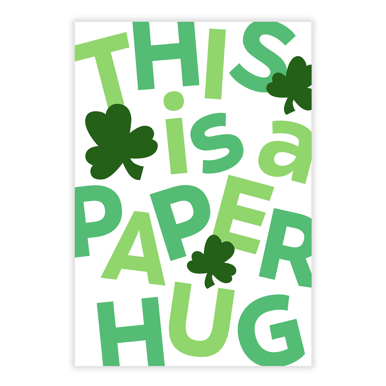 Paper Hug St. Patrick's Day eCard, , large image number 2