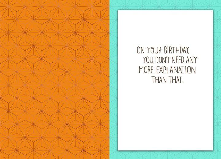 Giraffe with Moustache Birthday Card