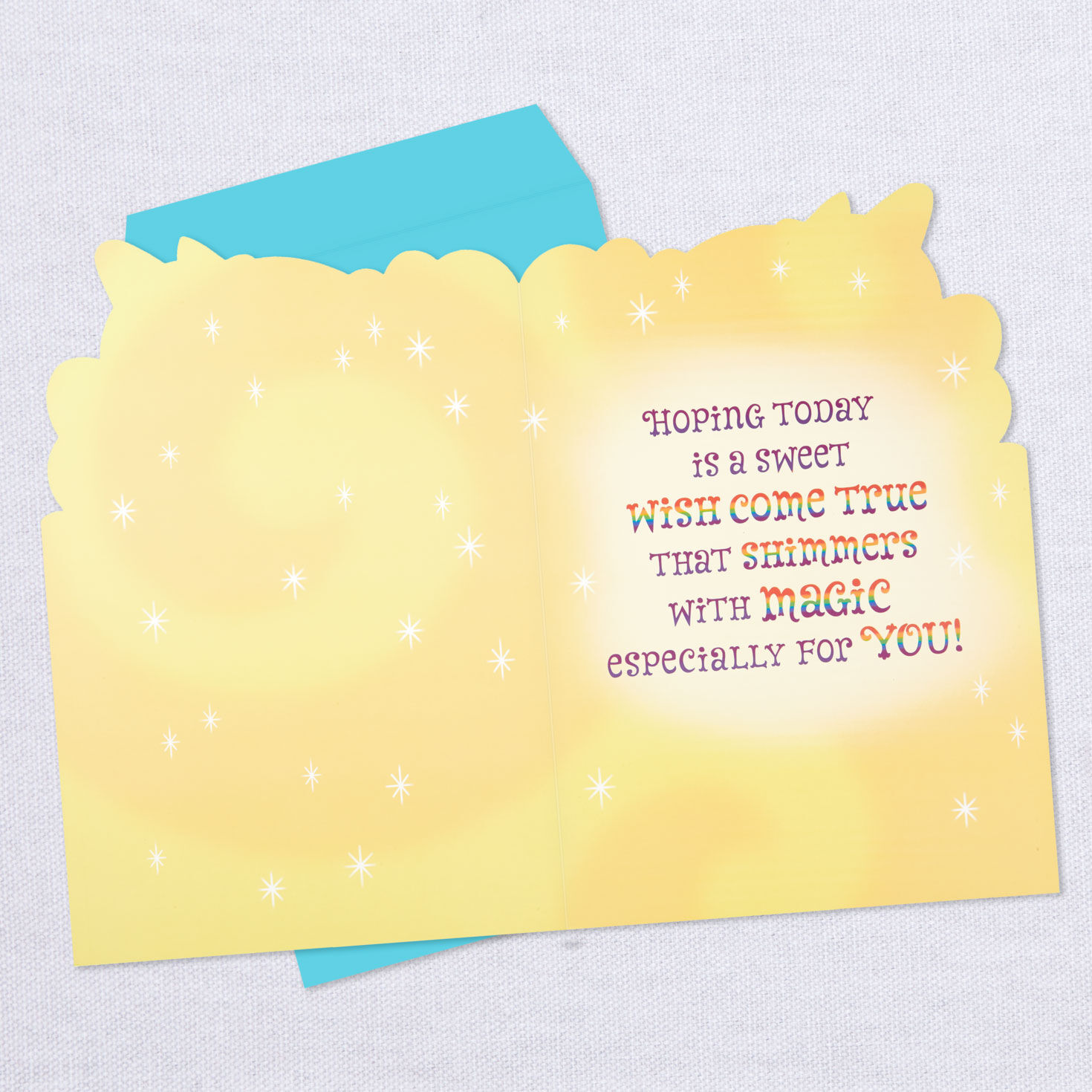 16" Birthday Magic Unicorn Jumbo Birthday Card, , large image number 3