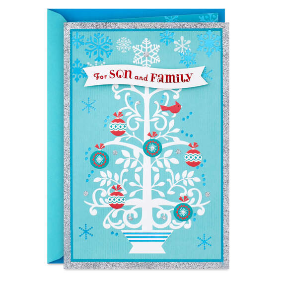 Love You All So Much Christmas Card for Son and Family, , large image number 1