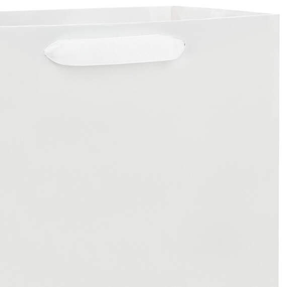 Everyday Solid Gift Bag, White, large image number 4