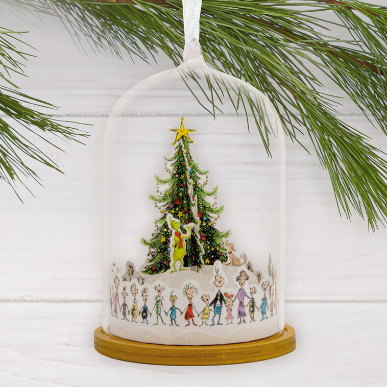Grinch Whoville Tree Cloche Christmas Ornament  image number 2