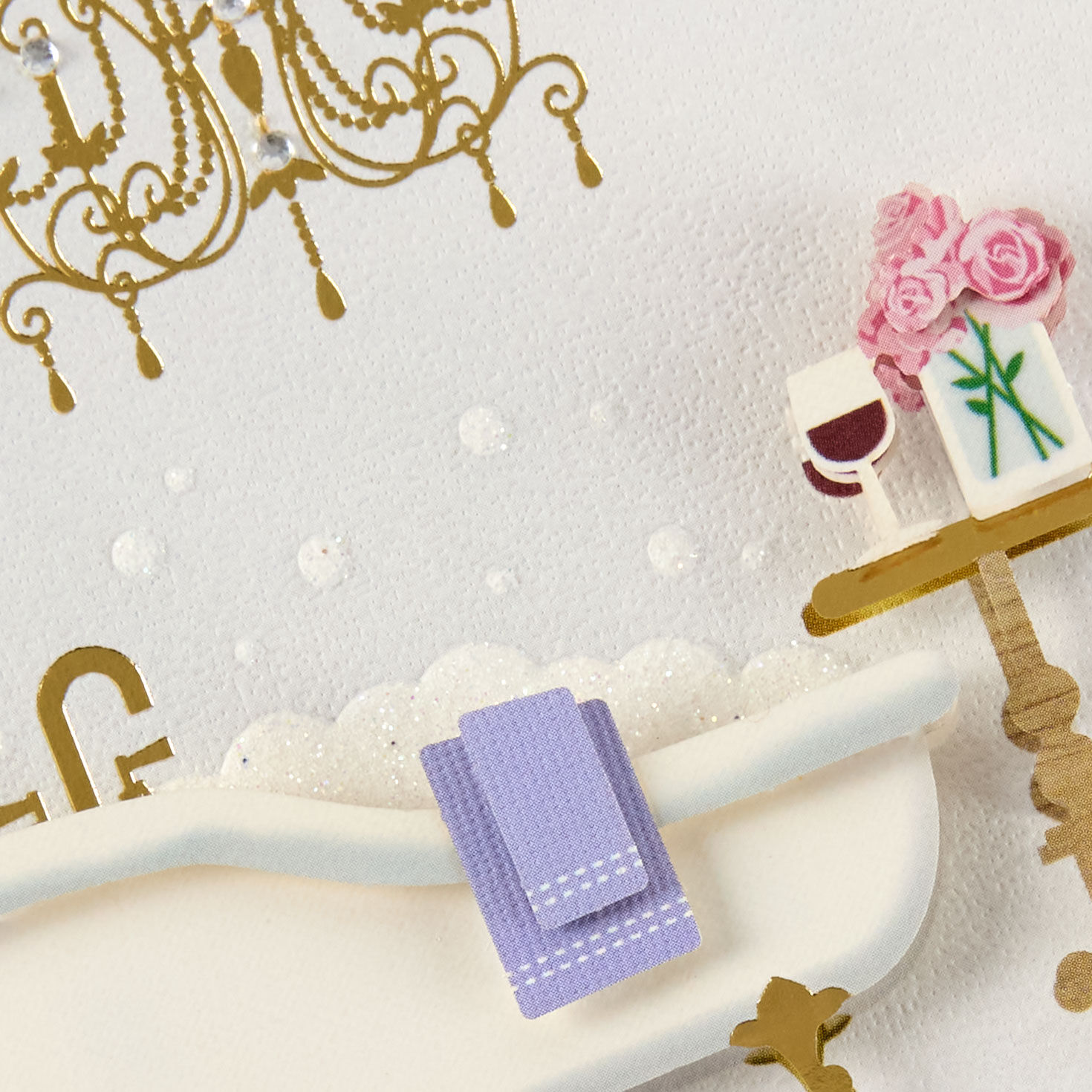 Bubble Bath Signature Birthday Card for Her Card Front Detail image number 4