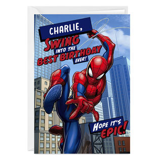 Marvel Spider-Man Hope It's Epic Custom Birthday Card