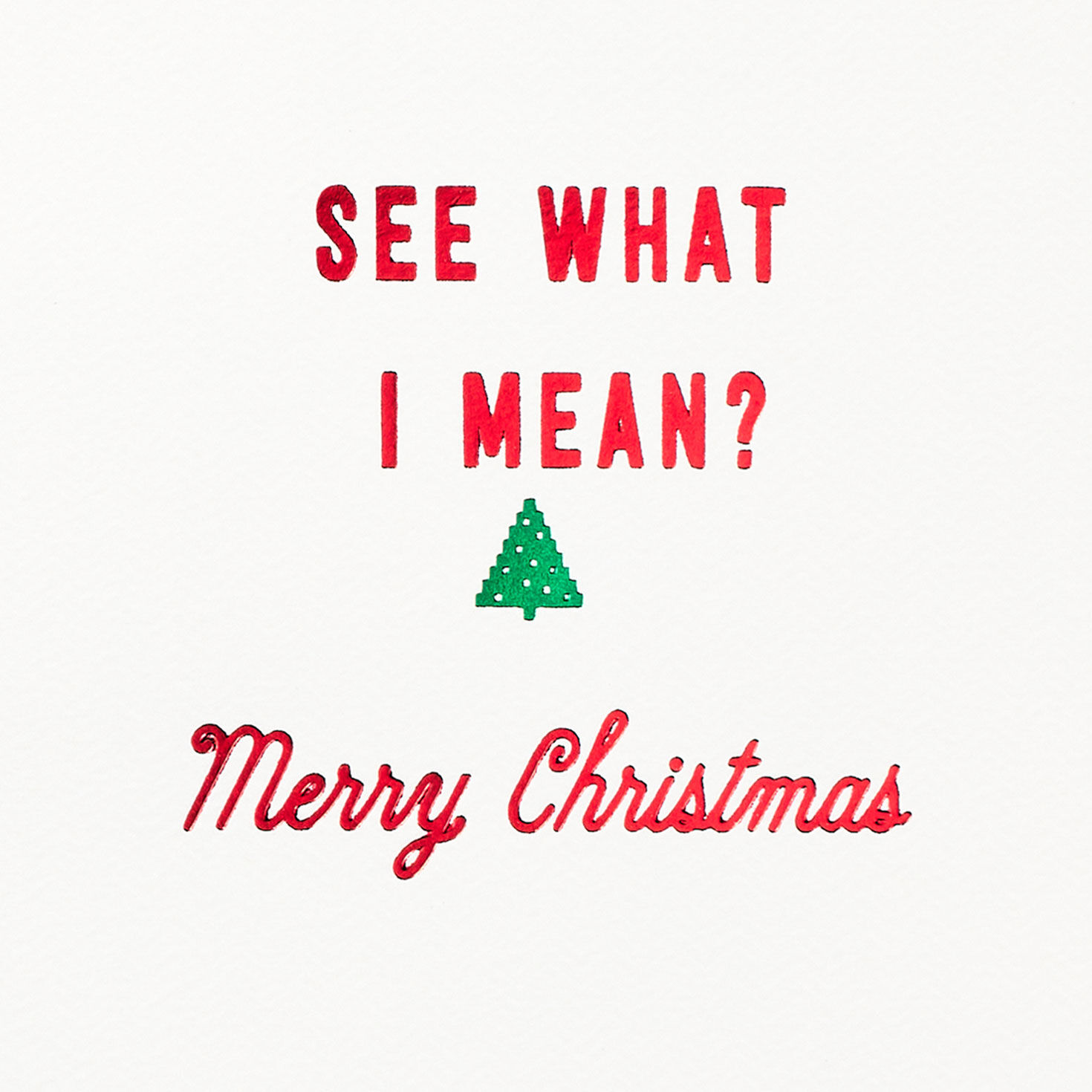Red and Green Tree Sweater Gift Card Holder sentiment image number 2