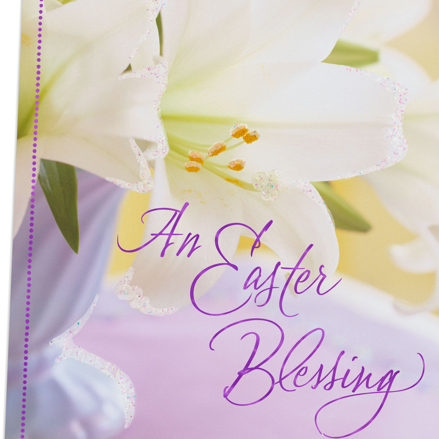 An Easter Blessing White Lilies Easter Card, , large image number 4