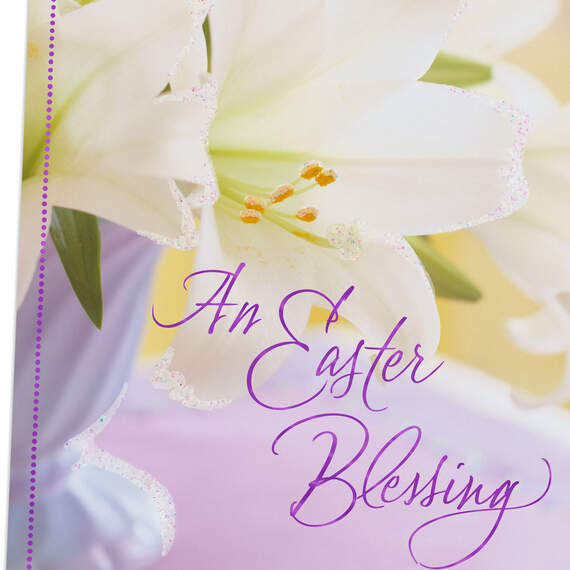 An Easter Blessing White Lilies Easter Card, , large image number 4