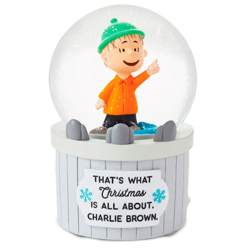 Peanuts® Linus Nativity Speech Snow Globe With Sound and Light, 