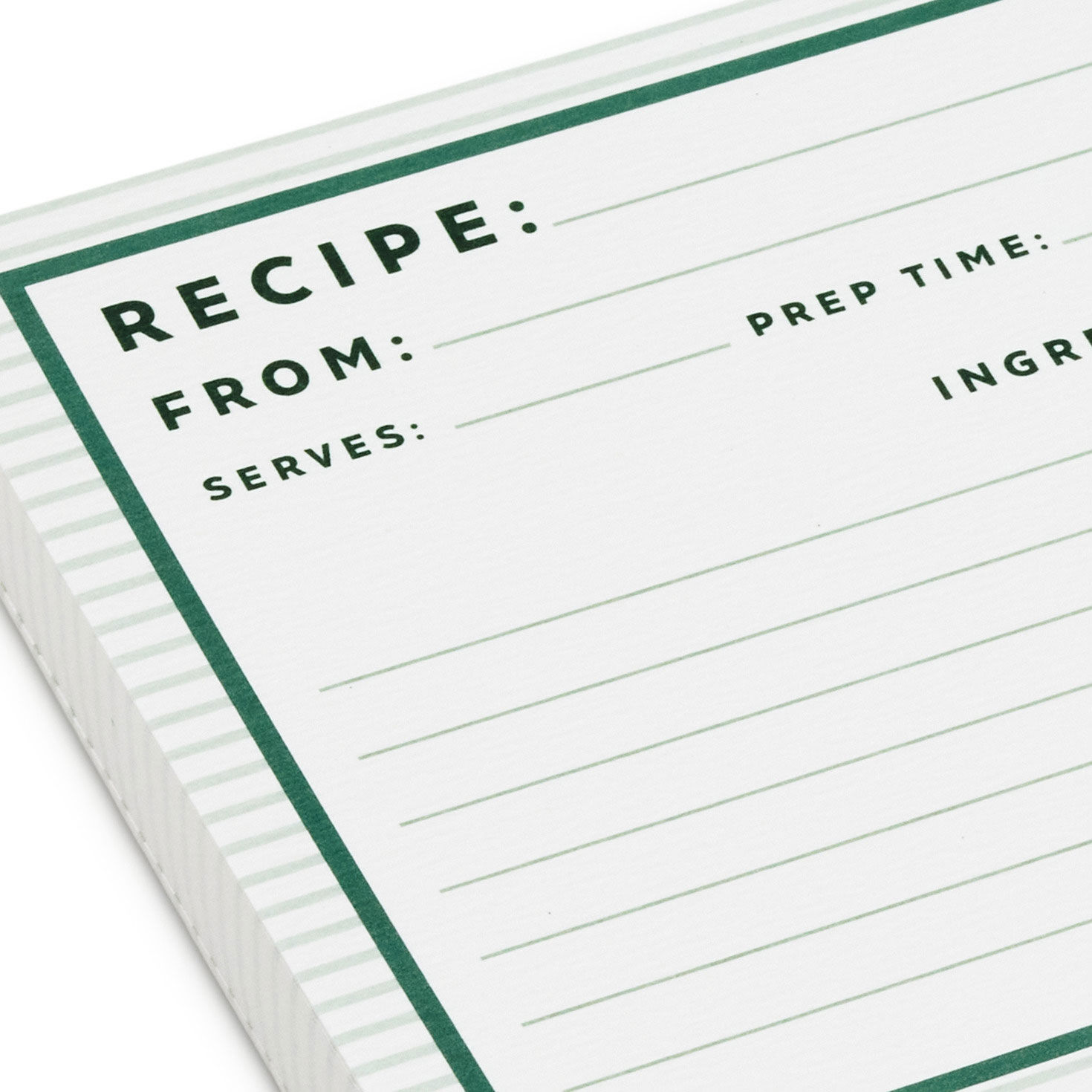 Classic Stripes Recipe Cards upclose view image number 4