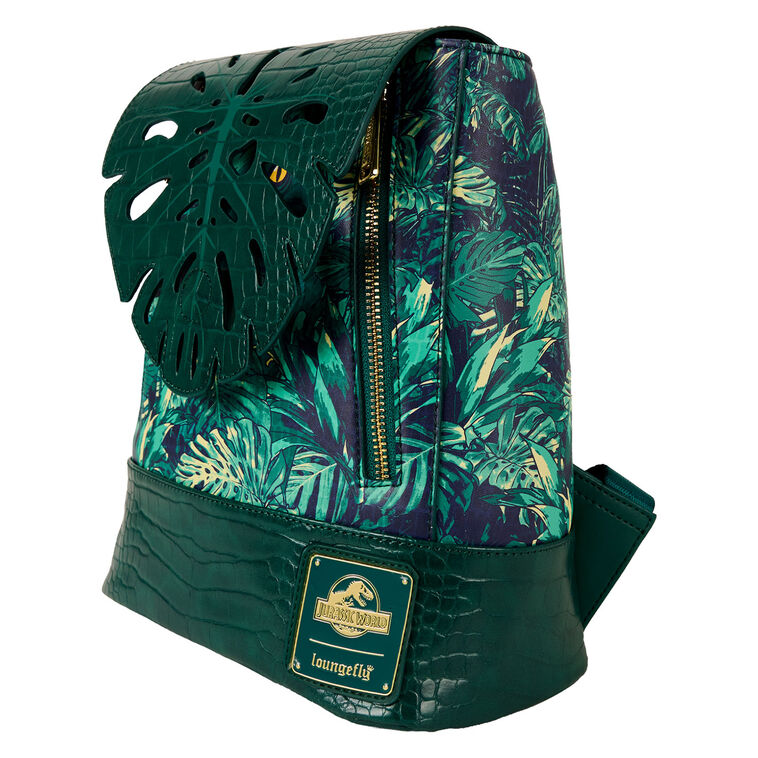 Jurassic World Mini Backpack With Monstera Leaf Flap side image number 4