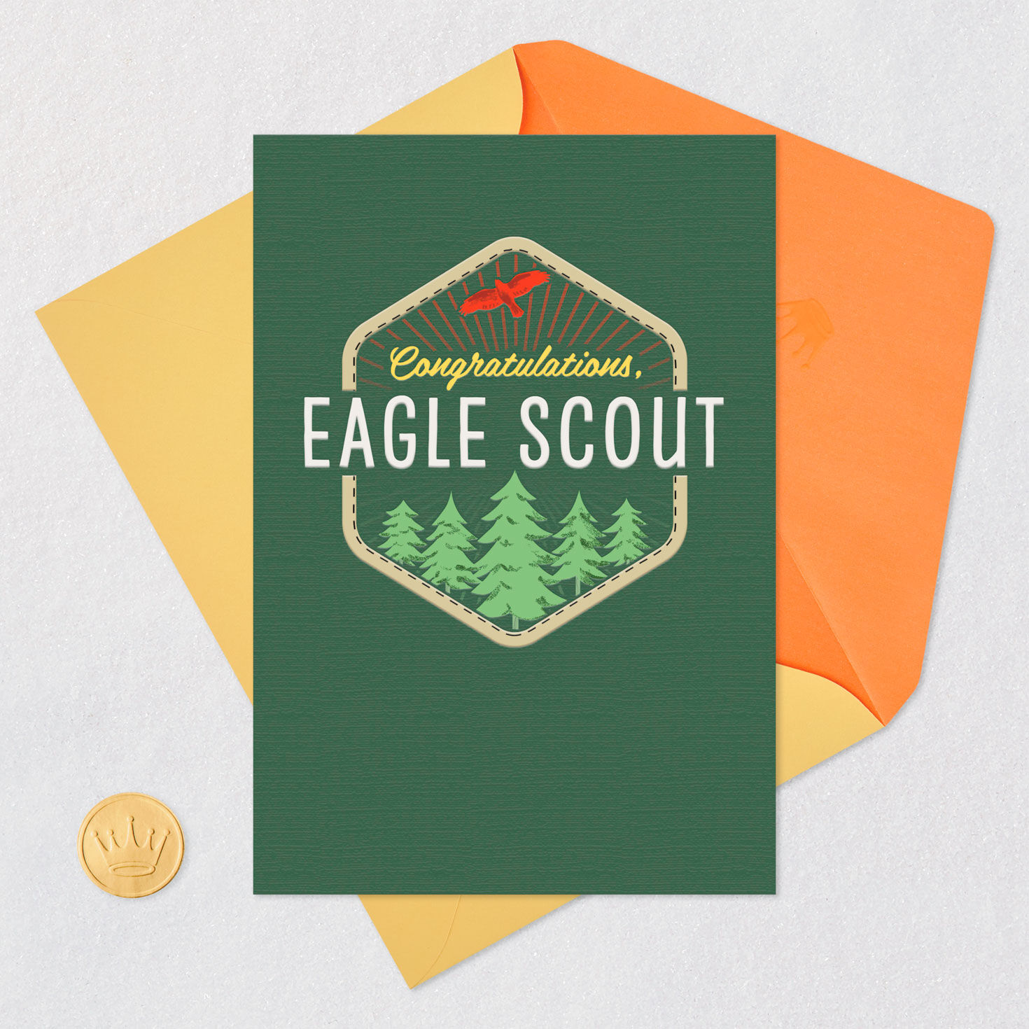 Spirit of Adventure Eagle Scout Congratulations Card Greeting