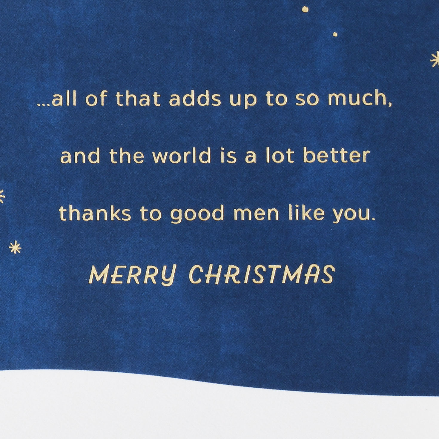 Snowman in Snowy Forest Grandson Christmas Card Sentiment image number 3