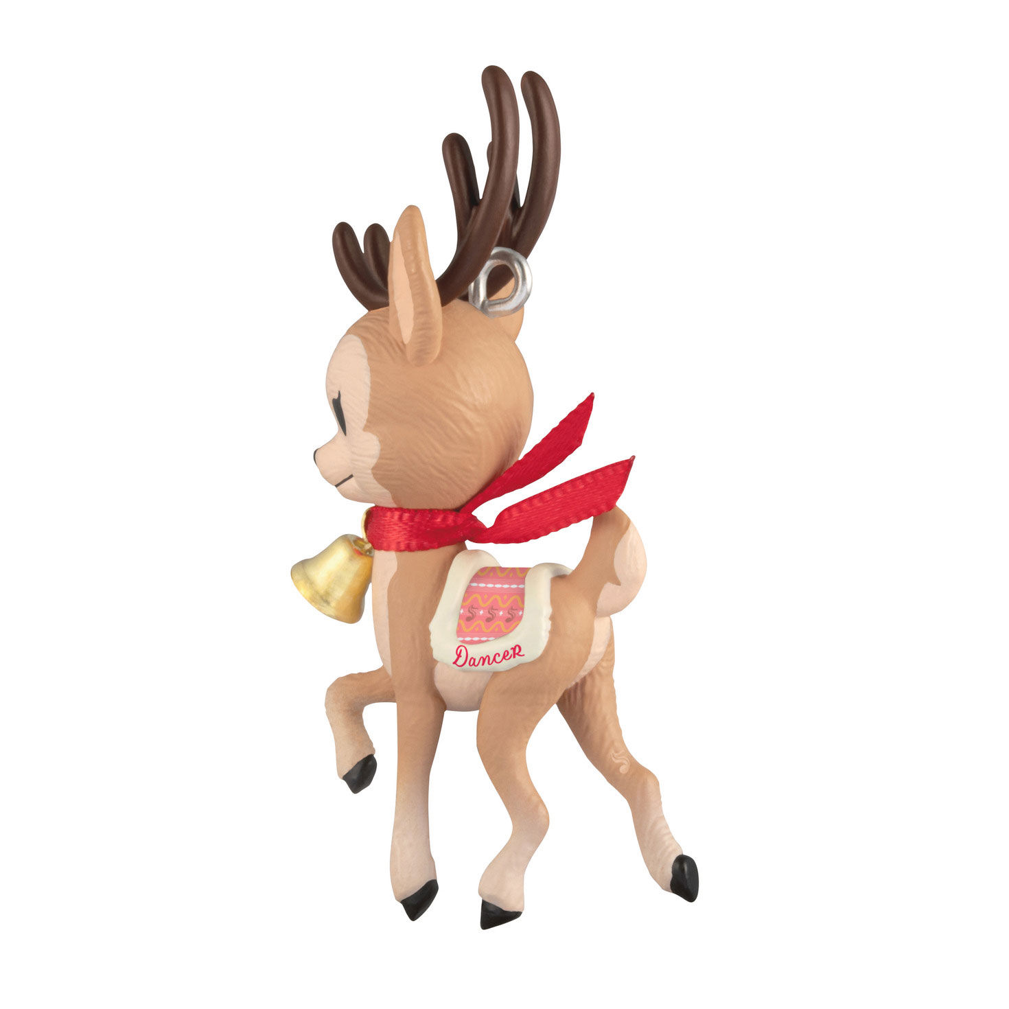 Dancer Reindeer Keepsake Ornament Back image number 6