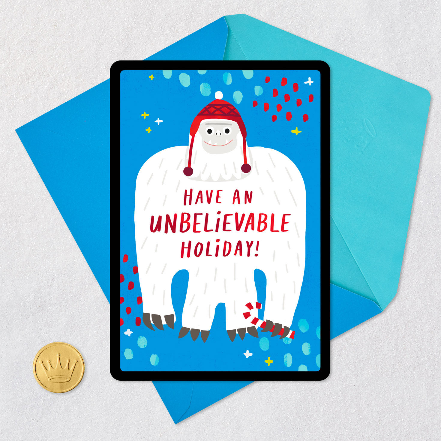 Happiest Holidays Yeti Venmo Holiday Card, , large image number 7