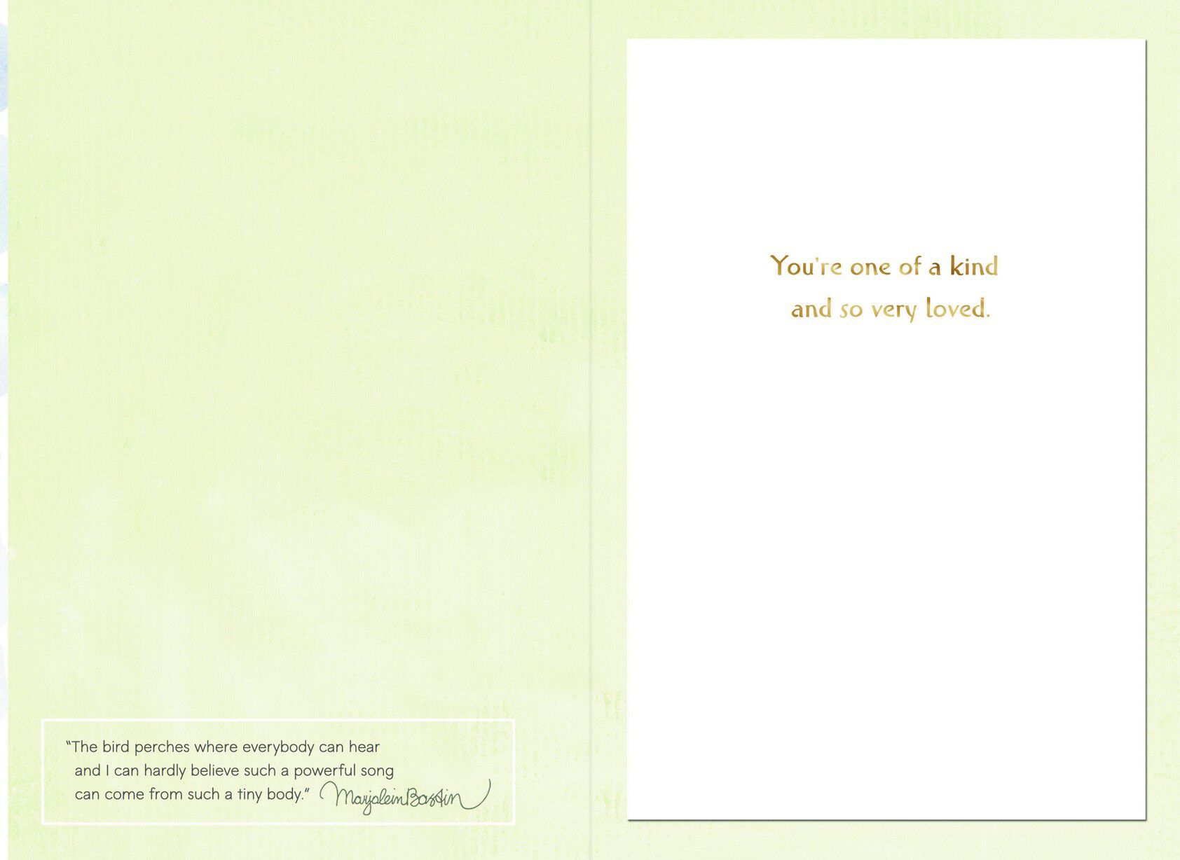 You're One of A Kind Marjolein Bastin Just Because Card