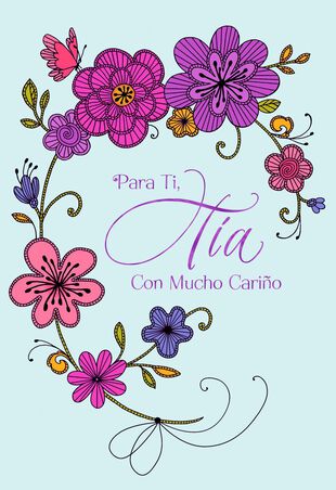 A Loving Aunt Spanish Language Mother S Day Card Greeting Cards