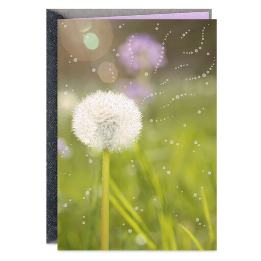 Summer Dandelion Bloom Blank Card, 