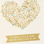 Love Floral Heart Wedding Card, , large image number 4