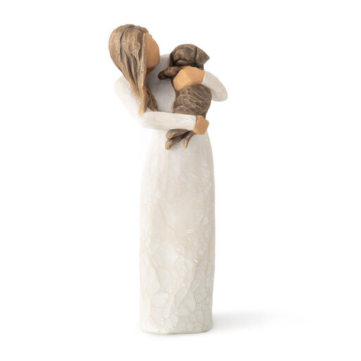 Willow Tree Adorable You Dark Brown Dog Figurine, 7.5", 