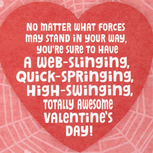 Marvel Spider-Man Valentine's Day Card for Grandson With Maze Activity, 