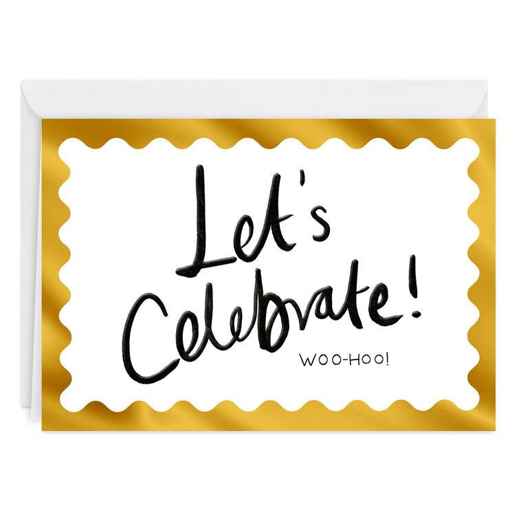 Let's Celebrate Custom Congratulations Card