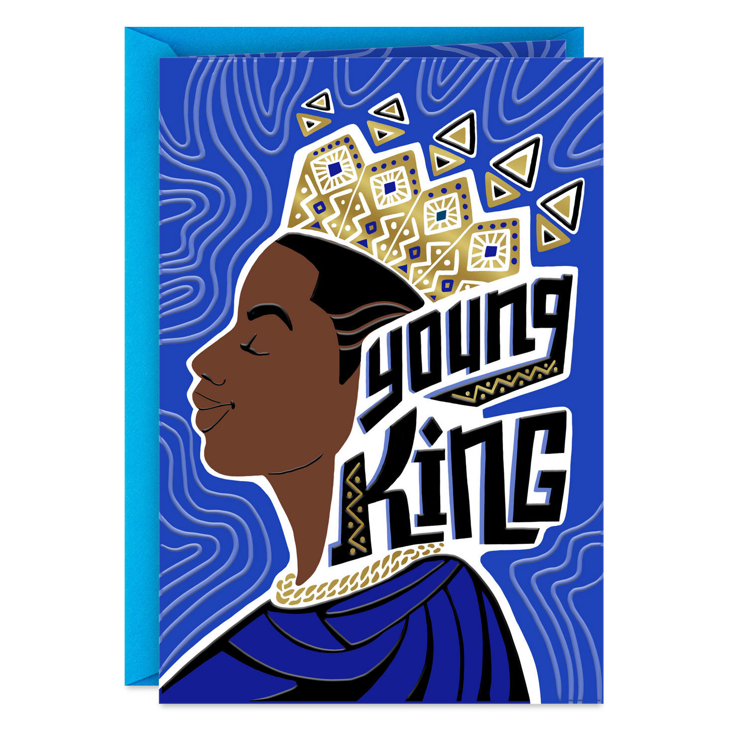 Young King Birthday Card for Him