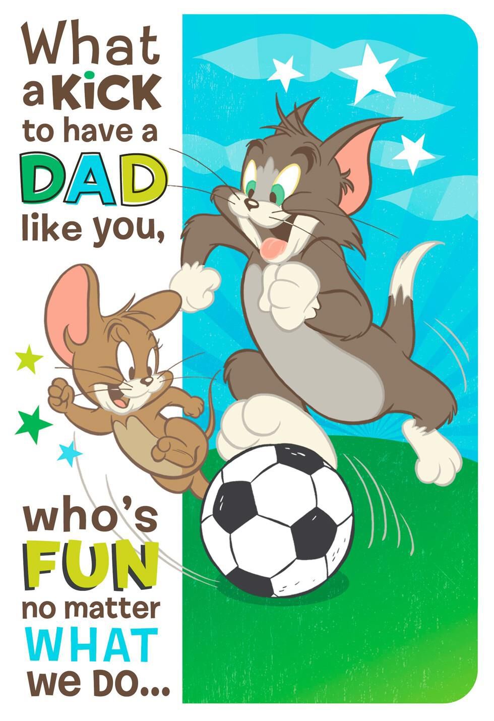 Fun with Tom and Jerry from Son Father's Day Card