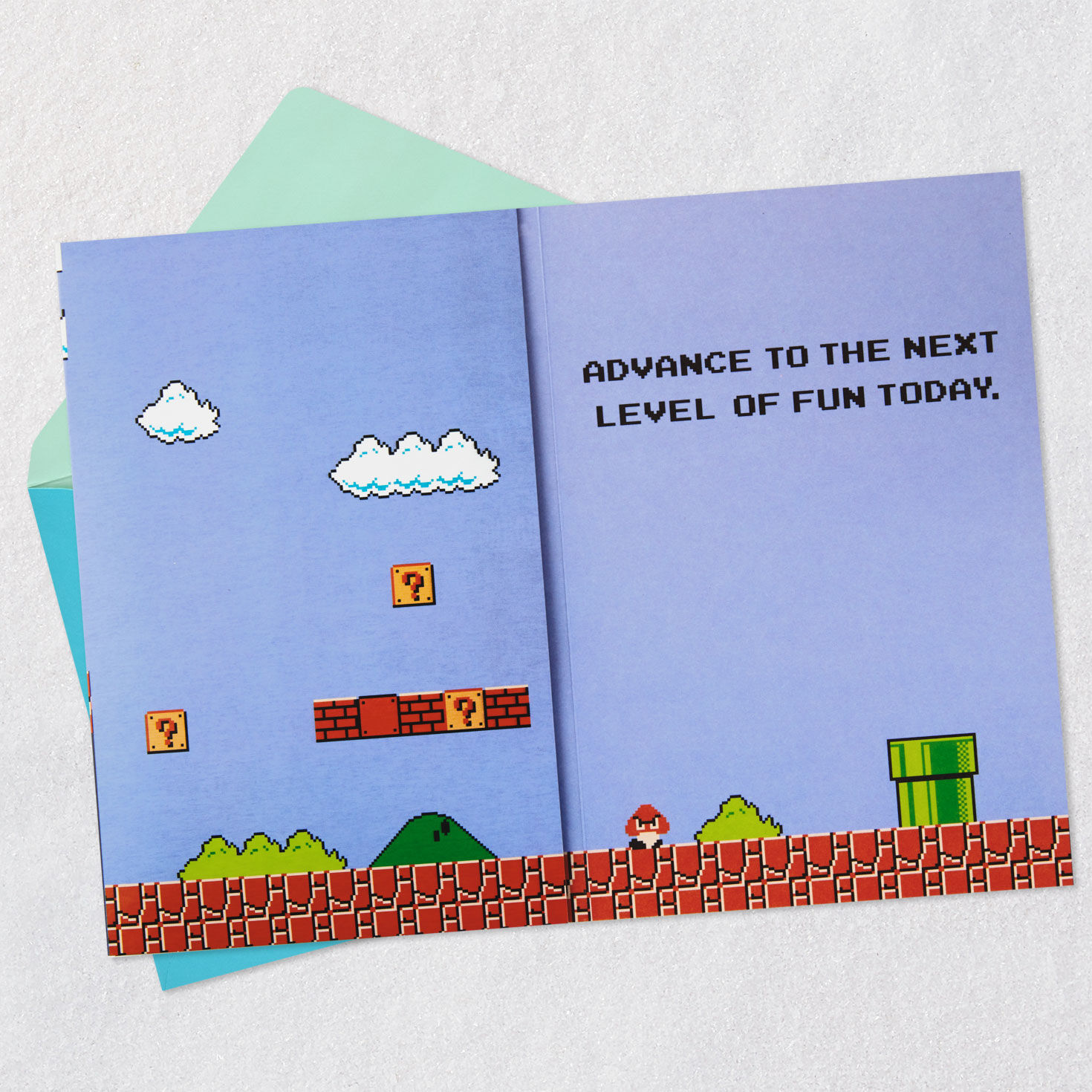 Nintendo Super Mario Bros. Father's Day Card Open Card with Envelope image number 3