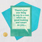 Quote Sign on Green Funny Son Birthday Card Card Front with Envelope and Gold Seal image number 5