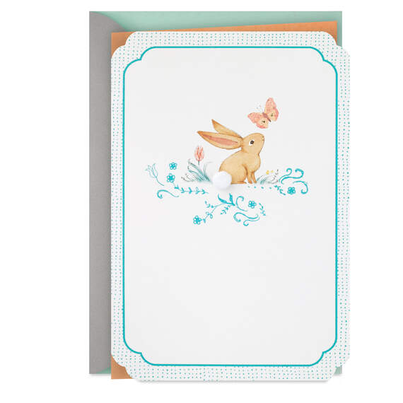 Bunny and Butterfly Easter Card